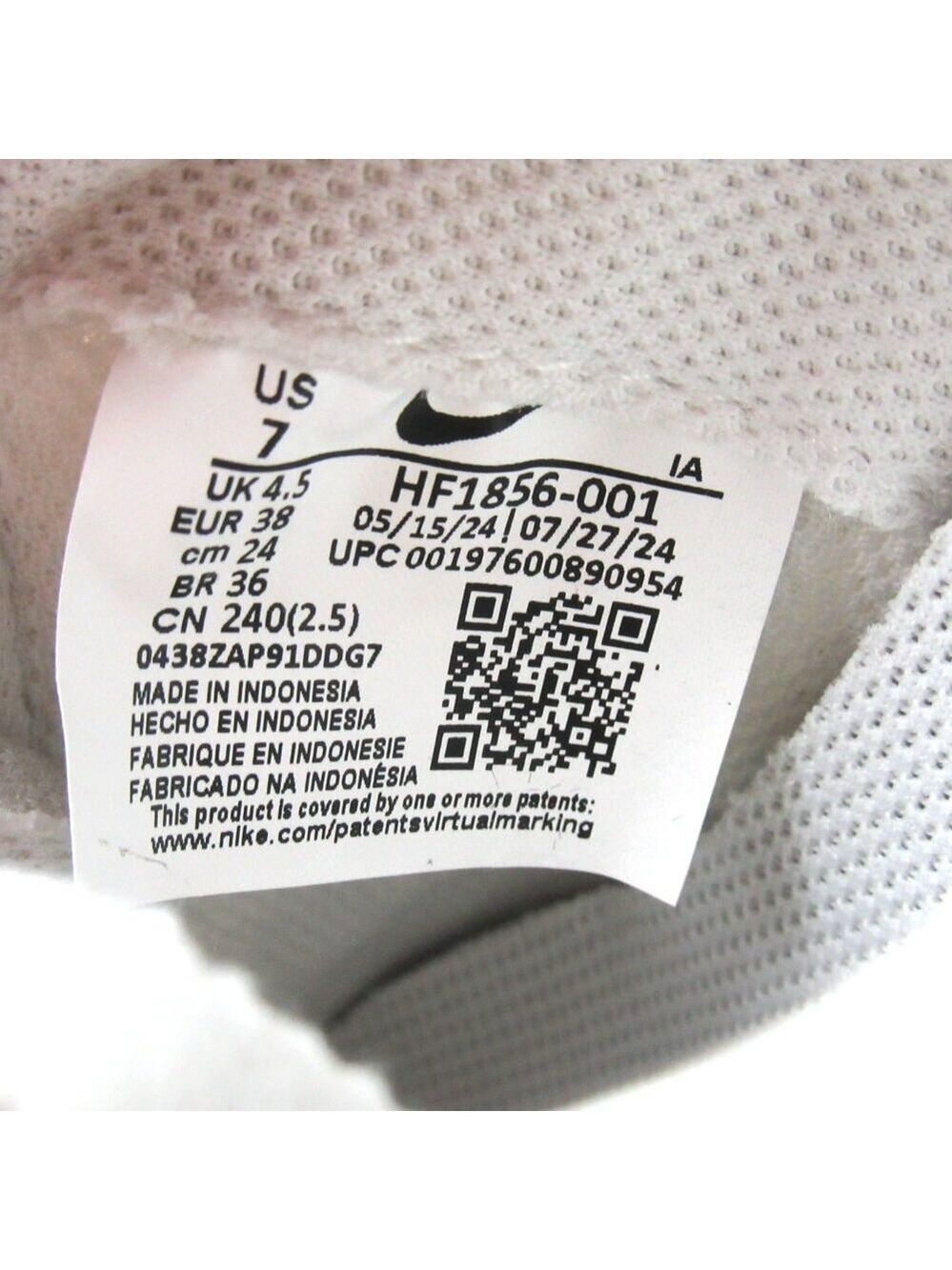 Nike Waffle Debut Leopard Women's Size 7 Phantom White Sneakers NEW - Picture 11 of 12